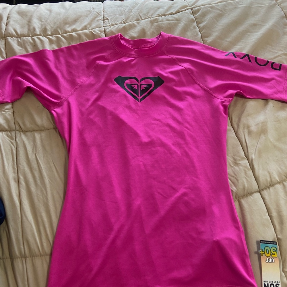 Roxy Sun covering beach shirt